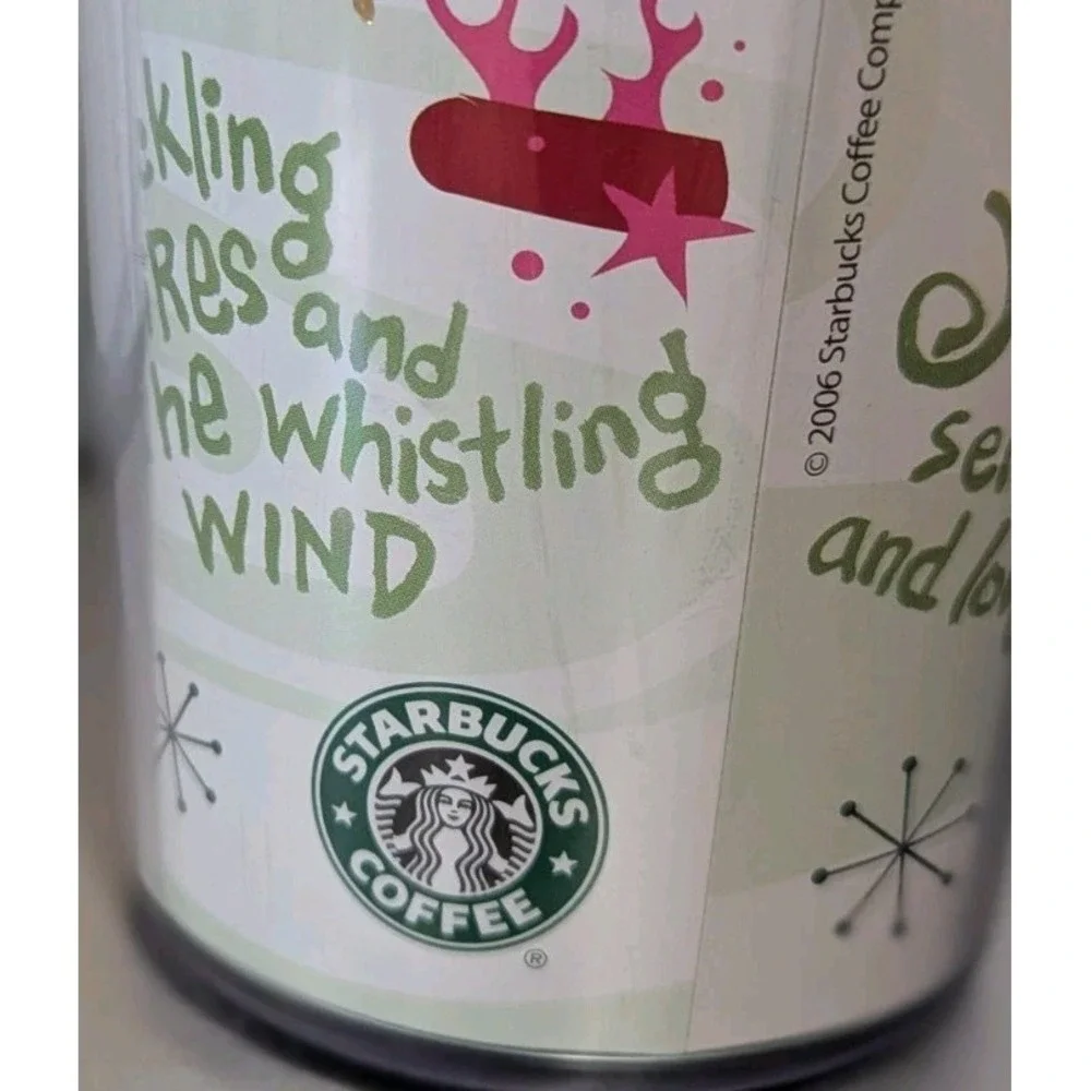 Starbucks‎ 2006 Christmas Thermal Travel Tumbler, Bells Holiday Cup 16oz 2004